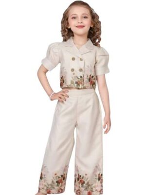 Girls Floral Printed Co-Ord Set