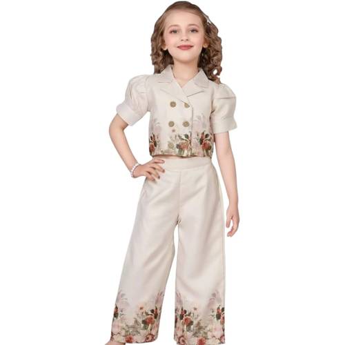 Girls Floral Printed Co-Ord Set