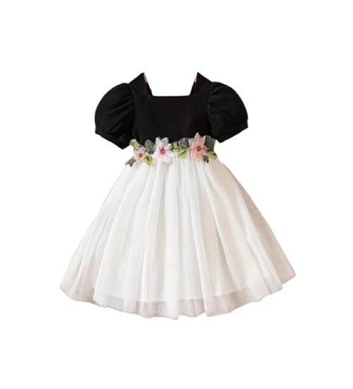 Modal Short Sleeve Baby Girl Frock