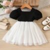 Modal Short Sleeve Baby Girl Frock