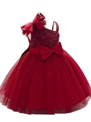 Sleeve Less Baby Knee Length Girl's Frock