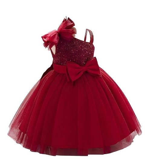 Sleeve Less Baby Knee Length Girl's Frock
