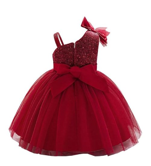 Sleeve Less Baby Knee Length Girl's Frock